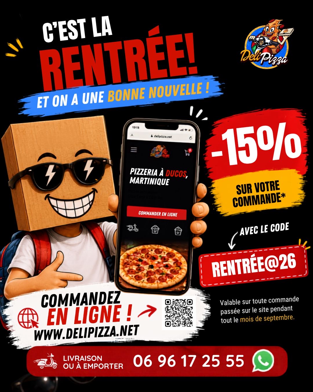 Profitez 15% de réduction jusqu’au 30/09/26 avec le code promo : RENTRÉE@26